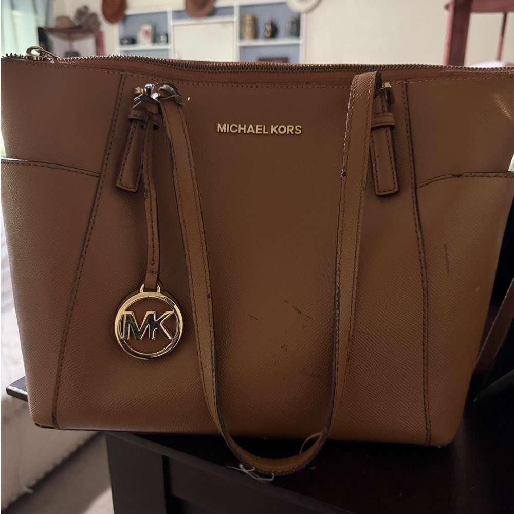 Michael Kors Brown Leather Tote